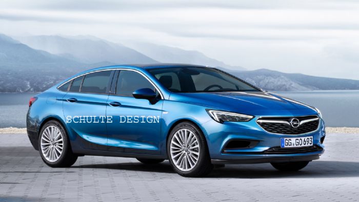 Αποκλειστική, ψηφιακά επεξεργασμένη εικόνα του μελλοντικού Opel Insignia.