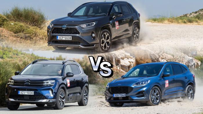 SUV   : Citroen C5 Aircross, Ford Kuga  Toyota RAV4;