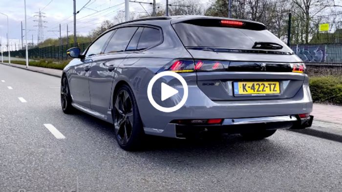 To Peugeot 508 PSE των 360 ίππων σε επιτάχυνση