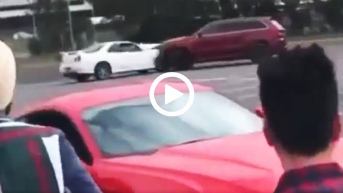 SUVάτος γούσταρε γκάζια και να καταστρέφει Nissan GT-R