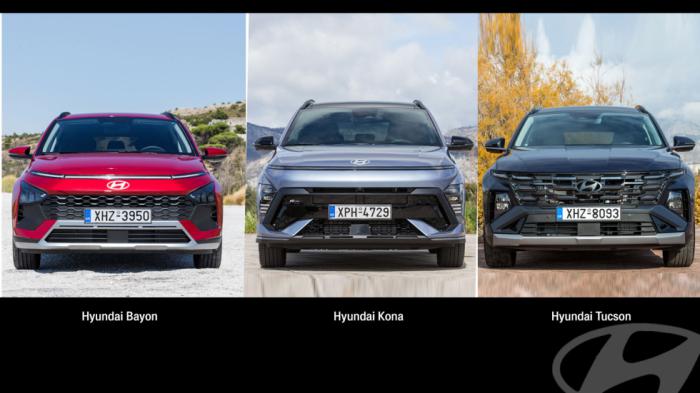 Hyundai Βayon, Kona και Tucson: 3 SUV με 20, 25 και 30 χιλιάδες ευρώ