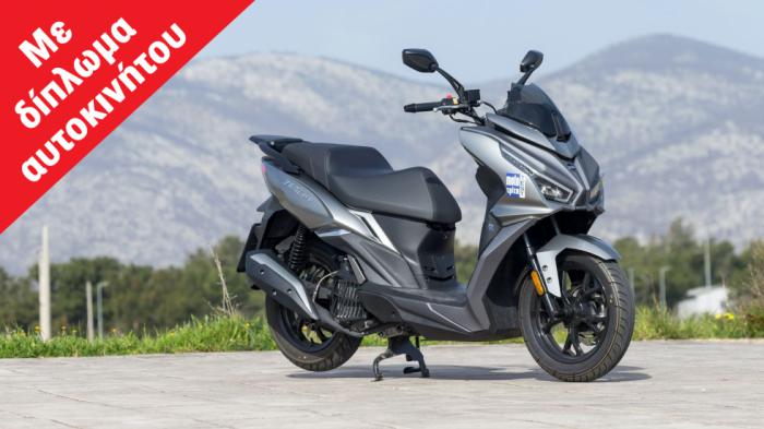 SYM JET14 EVO 125: Καίει 2,5λτ/100χλμ , έχει χώρο για full-face κράνος και κοστίζει 2.895 ευρώ!