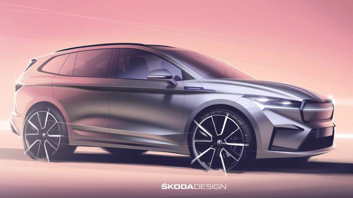 Νέα σκίτσα για το ηλεκτρικό Skoda Enyaq Νέα σκίτσα για το ηλεκτρικό Skoda Enyaq