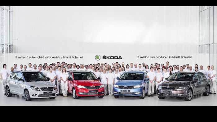 11 εκατ. οχήματα για τη Skoda 11 εκατ. οχήματα για τη Skoda