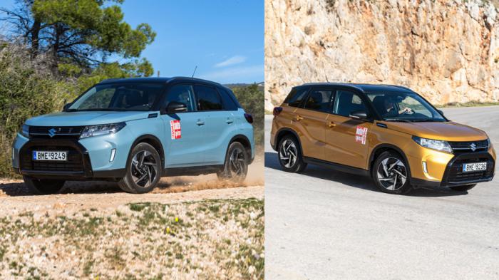 Διπλή δοκιμή του αυτόματου Suzuki Vitara Hybrid 1,4 110 PS σε 4x2 & 4x4
