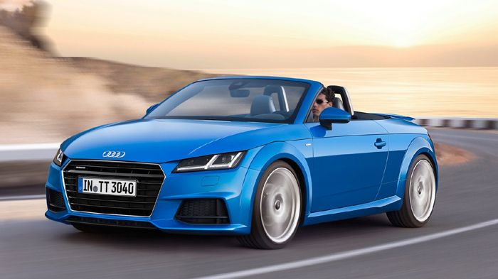 Η Audi θα λανσάρει το TT Roadster στην Ευρώπη με τρία 2λιτρα turbo μηχανικά σύνολα, δύο βενζίνης και ένα πετρελαίου.