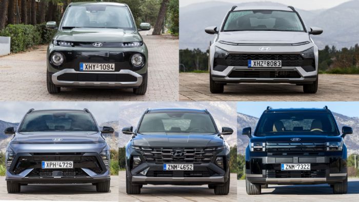 Η Hyundai έχει 5 SUV σε όλες τις κατηγορίες - Ποια μοντέλα είναι;