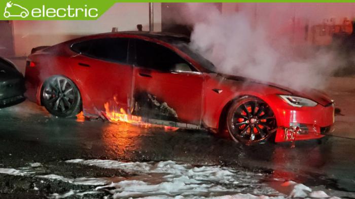 Τυλίχθηκε στις φλόγες Tesla Model S P100D