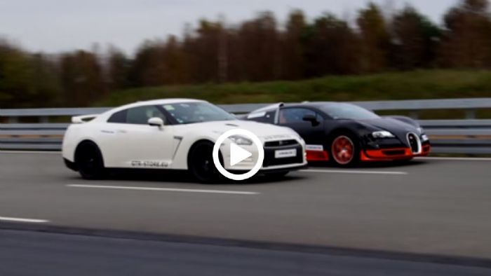 Bugatti Veyron vs Nissan GT-R