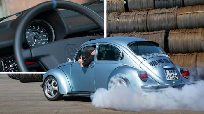 Σκαραβαίος με μοτέρ Tesla 600+ ίππων και μπαταρία Porsche!