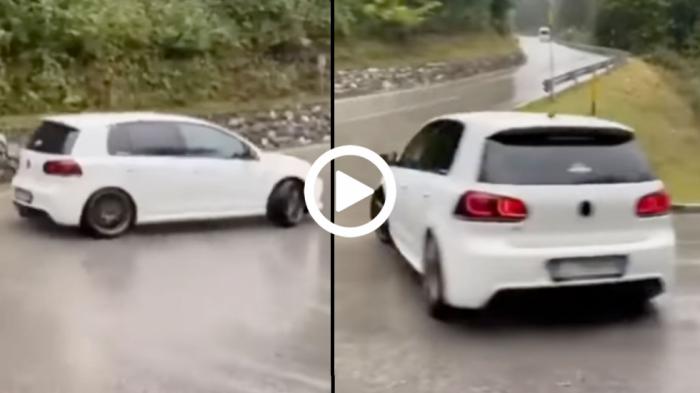 Video: Golf GTI «διπλώνει» σε φουρκέτα σαν πισωκούνα