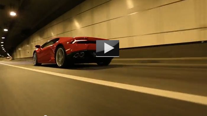 Νυχτερινή «περίπολος» με μια Lamborghini Huracan LP610-4 Νυχτερινή «περίπολος» με μια Lamborghini Huracan LP610-4