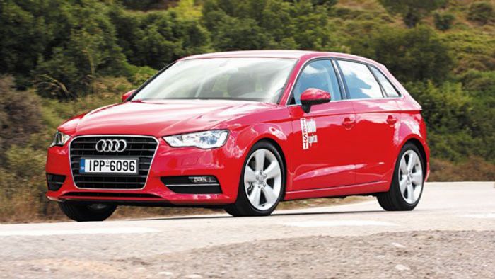 Το Audi A3 Sportback είναι το πρώτο μοντέλο, που δοκιμάζουμε με τον αναβαθμισμένο 1,6 TDI κινητήρα, με 110 ίππους.