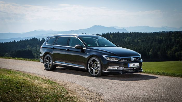 Το ανανεωμένο VW Passat θα λανσαριστεί στην Ευρώπη μέσα στο 2018. (Στην φωτογραφία βλέπετε την τρέχουσα γενιά με το βελτιωτικό κιτ της ABT)