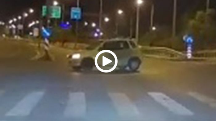Ignis «καίει» STOP και βγαίνει αέρα-πατέρα στη Λεωφόρο Κύμης