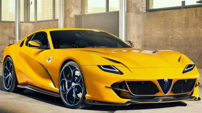 Ferrari εμπνέει supercar της Alfa Romeo Ferrari εμπνέει supercar της Alfa Romeo