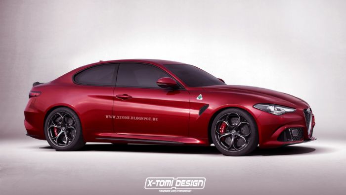 Οι σχεδιαστές της X-Tomi Design μας δείχνουν ψηφιακά το πώς θα μπορούσε να μοιάζει μια πιθανή Alfa Romeo Giulia Coupe, μέσω της οποίας ενδέχεται να αναβιώσει το εμβληματικό όνομα «Sprint». 