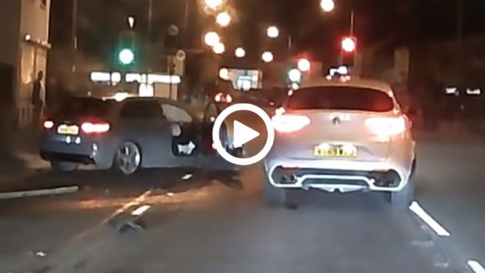 Alfa Romeo στέλνει Audi RS3 στον τοίχο σε βραδινό κυνηγητό