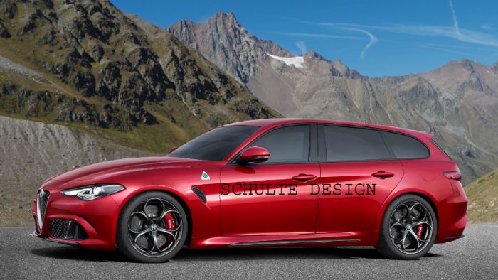 Η νέα Alfa Romeo Giulietta Sportwagon θα αποτελέσει την πιο πρακτική και οικογενειακή νέα επιλογή της Giulietta (ηλεκτρονικά επεξεργασμένη εικόνα).