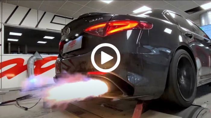 «Φλογοβόλο» η Alfa Romeo Giulia QV με εξάτμιση Akrapovic