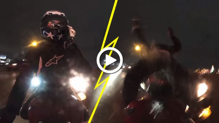 Αμάξι «διαμέλισε» μηχανόβιο - Έπεσε πάνω του με 160 χλμ./ώρα!