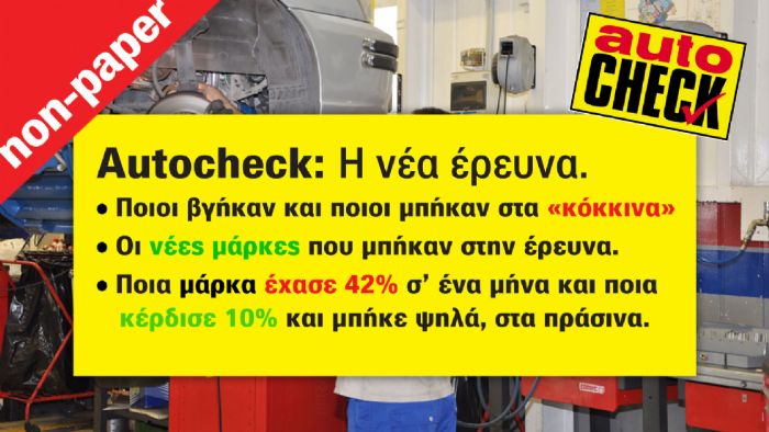 Autocheck – Η νέα έρευνα