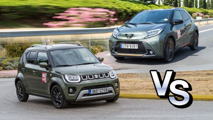 Το Toyota Aygo X και το Suzuki Ignis είναι δύο από τα λίγα μίνι SUV της ελληνικής αγοράς.