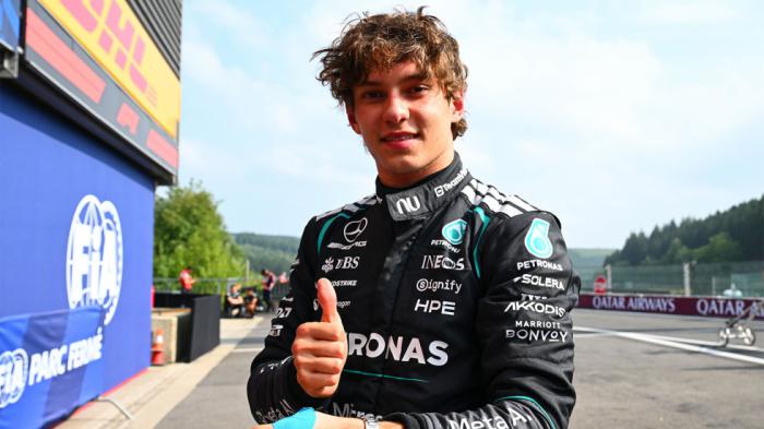 GP Βελγίου-κατατακτήριες: Ο Antonelli στην pole position GP Βελγίου-κατατακτήριες: Ο Antonelli στην pole position