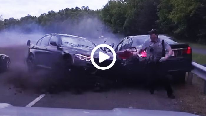 17χρονος με BMW M3 τσακίζει 7άρα - Γλίτωσε από τύχη ο αστυνόμος