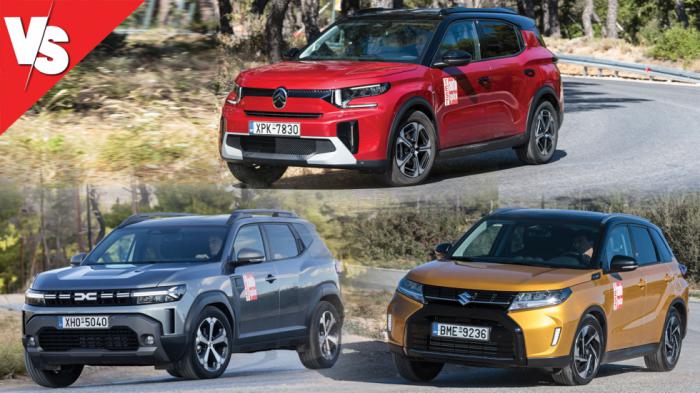 Ποιο SUV με αυτόματο κιβώτιο: Citroen C3 Aircross, Dacia Duster ή Suzuki Vitara;