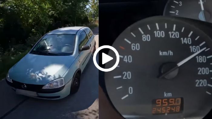 Opel Corsa του 2001 με 58 PS αγγίζει τα 170 km/h στην Autobahn!