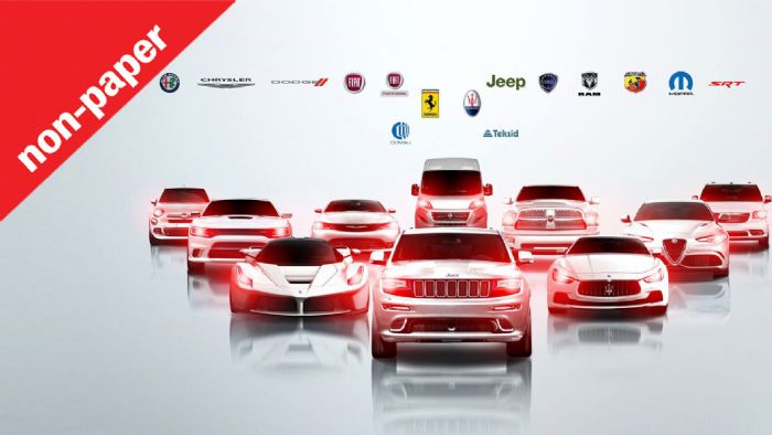 Η Fiat σήμερα είναι μέλος του ομίλου που περιλαμβάνει τρεις ιταλικές μάρκες (Fiat, Alfa Romeo, Maserati) και τέσσερις αμερικανικές μάρκες (Jeep, Chrysler, Dodge, Ram).