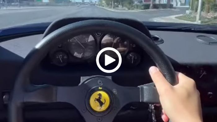 Ζωντόβολο «πατάει» με ένα χέρι με Ferrari F40 αξίας 2,5 εκατ!