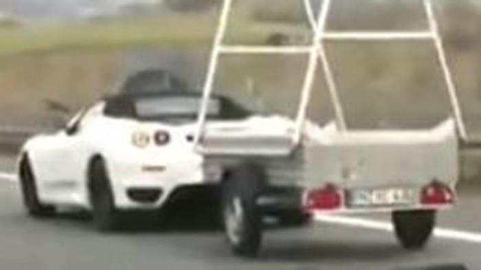 Ferrari F430 Spider με τρέιλερ! (+vid)