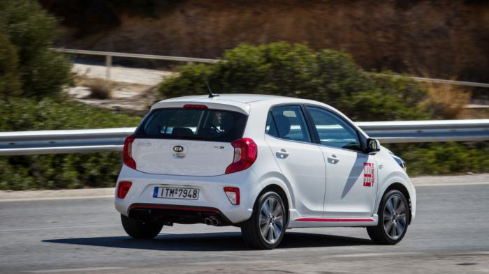 Οδηγικά το Picanto φημίζεται για την πολύ καλή αίσθηση που προσφέρει στον οδηγό Οδηγικά το Picanto φημίζεται για την πολύ καλή αίσθηση που προσφέρει στον οδηγό του και εκπλήσσει ευχάριστα με την αμεσότητά του αποτελώντας ένα ιδιαίτερα απολαυστικό για τα δεδομένα της κατηγορίας αυ