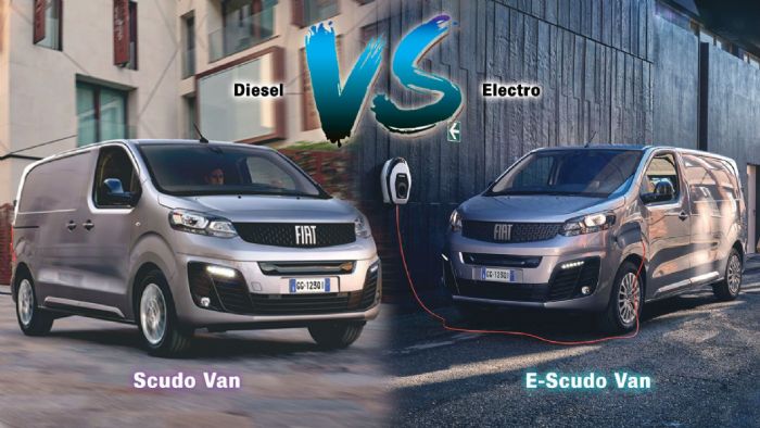 Fiat Scudo BEV Vs Diesel: Ξεκάθαρο ηλεκτρικό προβάδισμα!