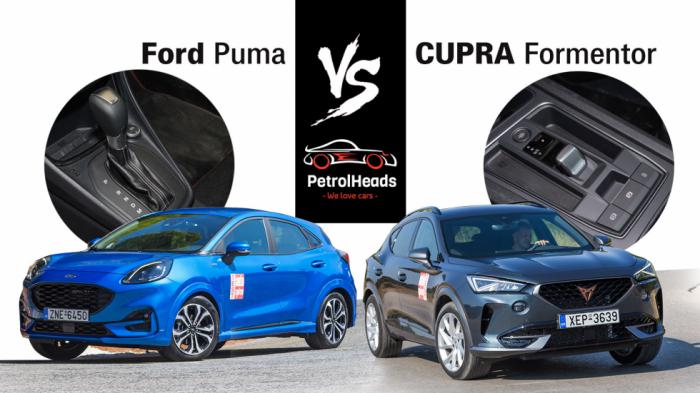Ford Puma VS CUPRA Formentor: Οι 2 πιο fun to drive SUV επιλογές