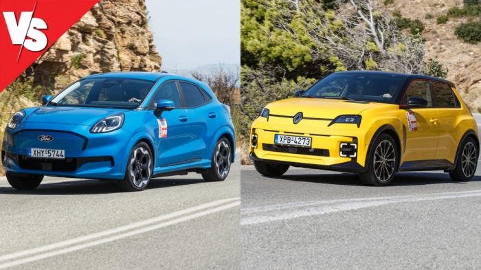 Ford Puma Gen-E ή Renault 5 -Ποιο fun ηλεκτρικό πόλης με πολλά άλογα;