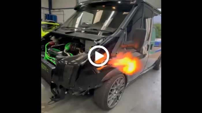 Έβαλαν τον 5κύλινδρο του Focus RS σε... Ford Transit βαν!
