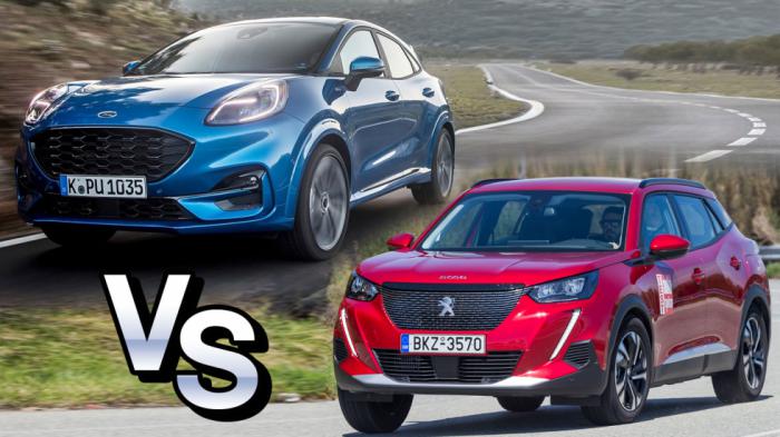 Ford Puma Vs Peugeot 2008 Ford Puma Vs Peugeot 2008