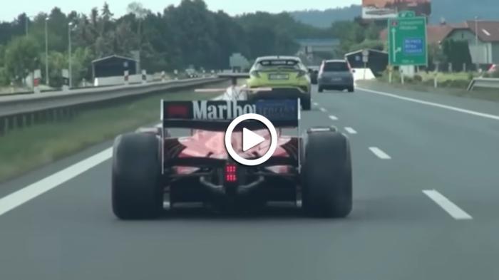 Βόλταρε στην Εθνική με μονοθέσιο Ferrari