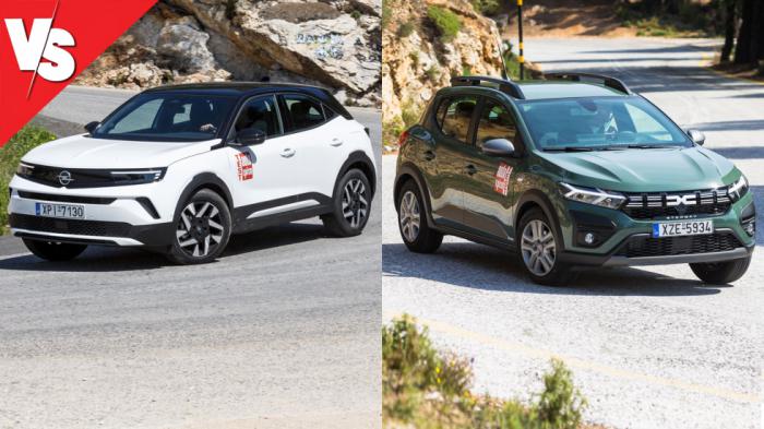 Μικρά SUV σε καλή τιμή από»: Dacia Sandero Stepway ή Opel Mokka; Μικρά SUV σε καλή τιμή από»: Dacia Sandero Stepway ή Opel Mokka;
