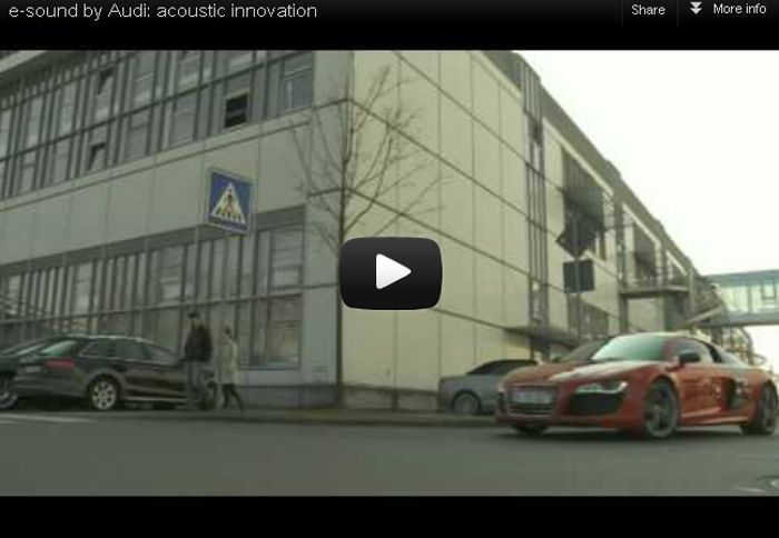 Το νέο ηλεκτρικό μοντέλο της Audi διαθέτει ένα σύστημα που αποδίδει ήχο όμοιο με του βενζινοκίνητου αδερφού του.