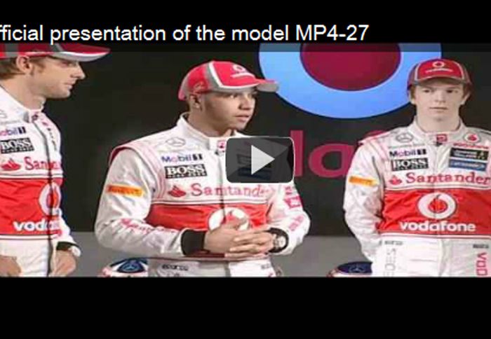 Ιδού και η McLaren MP4-27 Ιδού και η McLaren MP4-27