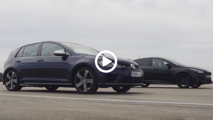 Ford Focus RS vs VW Golf R