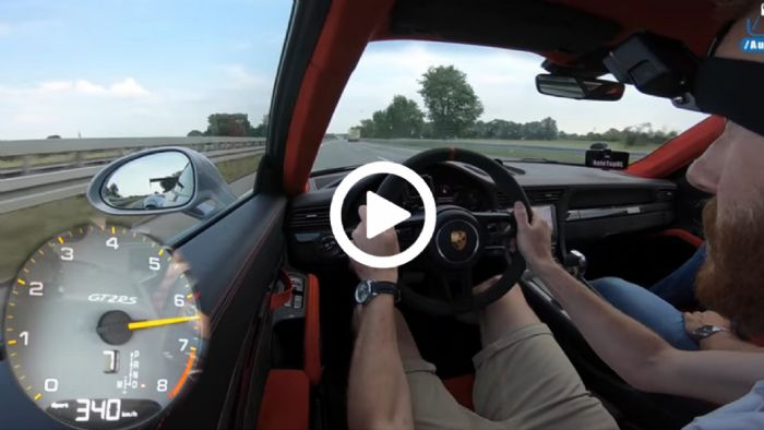 Mε 911 GT2 RS στην Autobahn με 342 χλμ./ώρα
