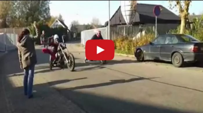 Σάπια Harley-Davidson vs Honda CBR1000RR Σάπια Harley-Davidson vs Honda CBR1000RR