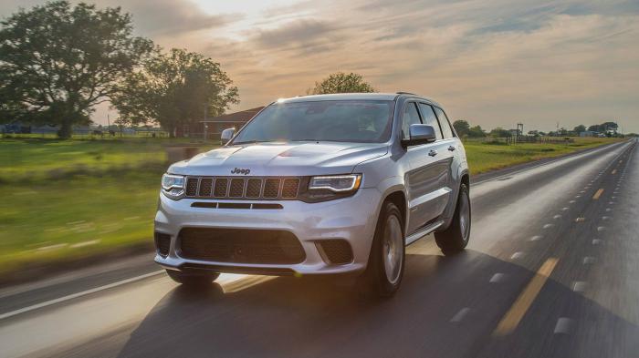 Η τιμή ενός Jeep Grand Cherokee Trackhawk 1.216 ίππων φτάνει τις 154.575 ευρώ.