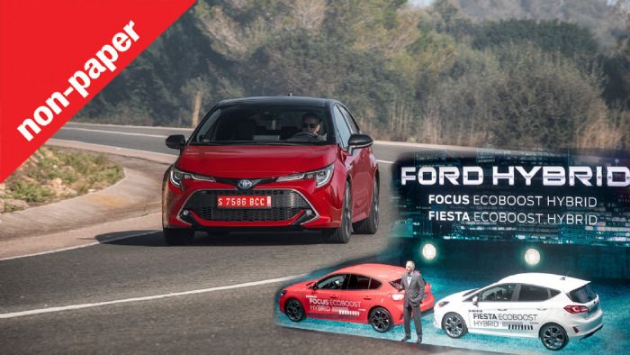 Ο 2λιτρος HSD της νέας Corolla με τα 180 άλογα, μας έκανε να αναφωνήσουμε wow. Τα Fiesta & Focus θα είναι επίσης και υβριδικά με 155 άλογα και ροπή 240 Nm.