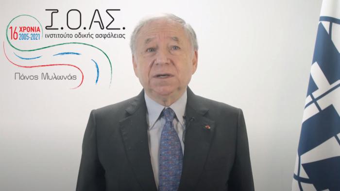Ευχές του Προέδρου της FIA για τα 16 χρόνια Ι.Ο.ΑΣ «Πάνος Μυλωνάς»